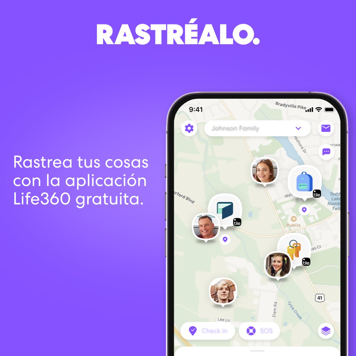 Tile by Life360 Mate - Localizador Bluetooth, localizador de Llaves y localizador de Objetos para Llaves, Bolsos y Mucho más.Compatible con iOS y Android. Paquete de 1 (Green Surf) - 5