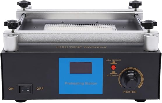 Preheating Rework Station, 110V 853A 600W SMD PCB Preheat bga Rework Station Hot Plate Preheating Oven Welder