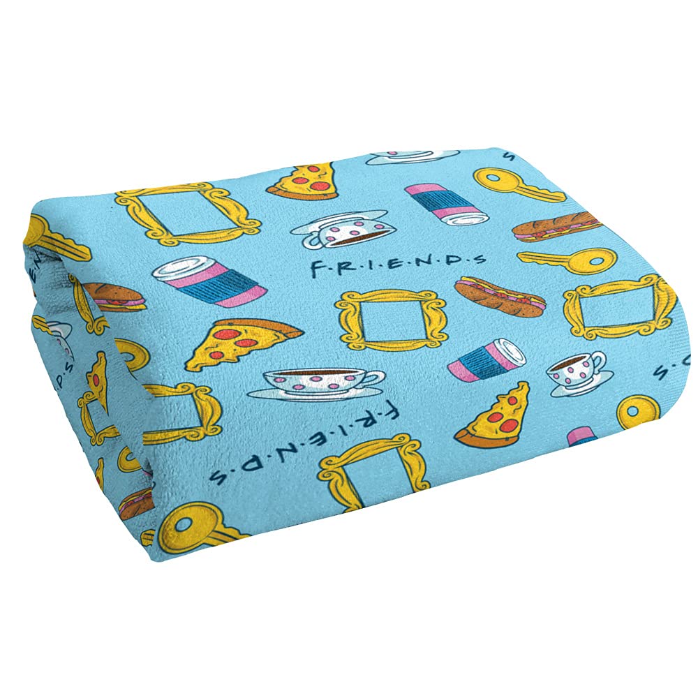 FRIENDS TV Show Door Design Beach Towel 30x60 Inches - Microfiber Cotton Blend