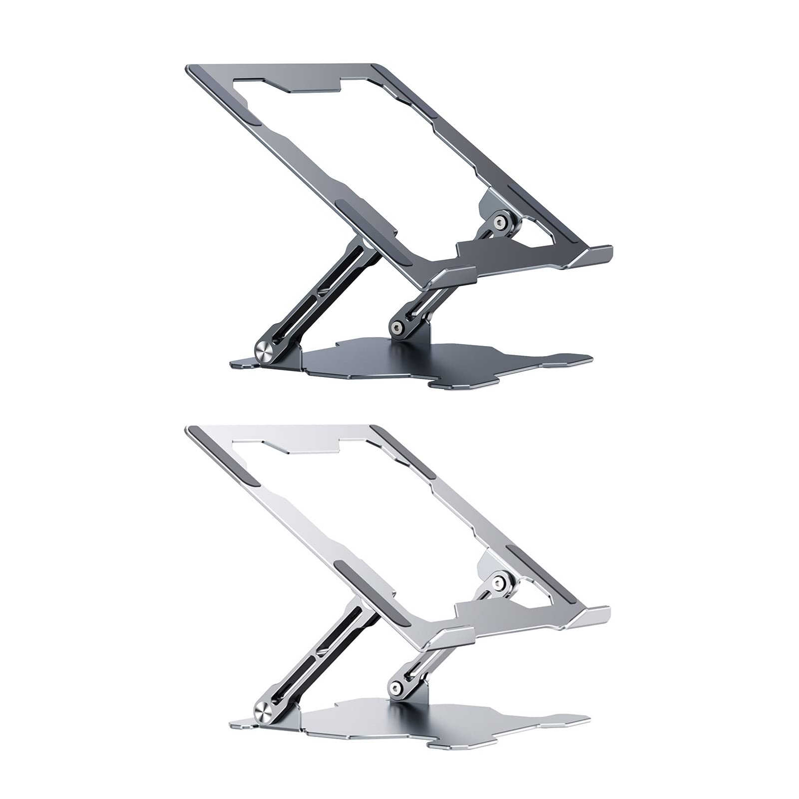 Klappbarer Laptop-Ständer aus Aluminium, ergonomisch, leicht und stabil, Wärmeableitung, für Laptops mit einer Größe von 25,4 - 43,9 cm (10 - 17,3 Zoll)