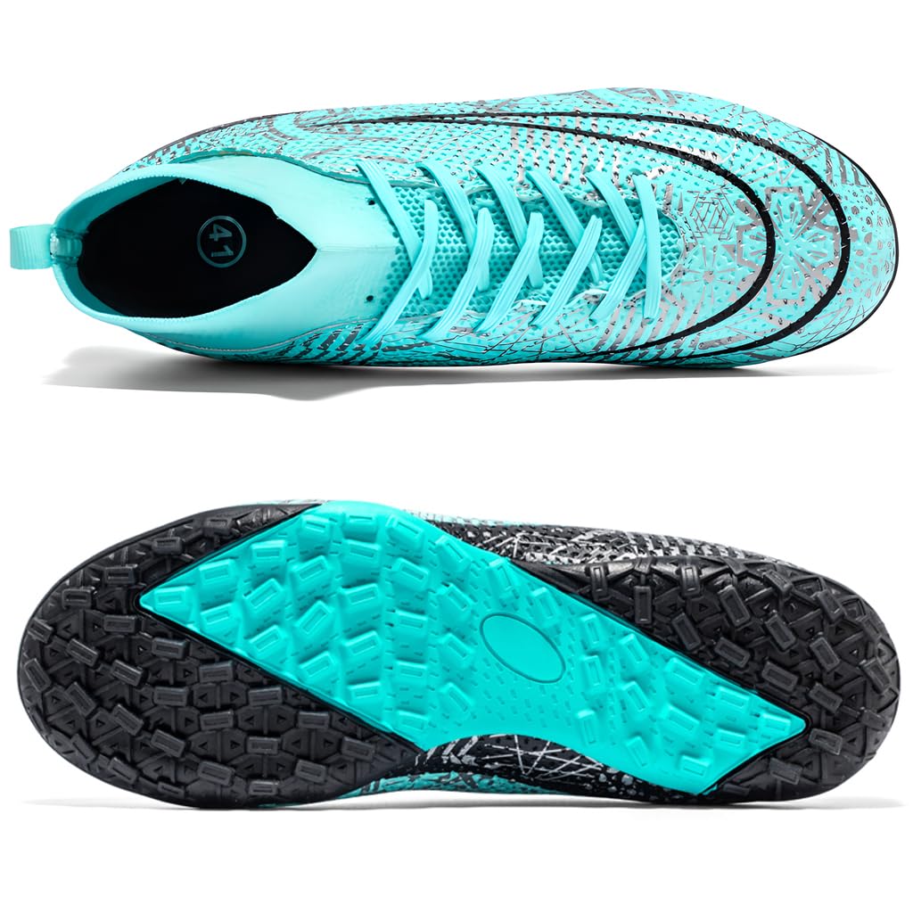 DimaiGlobal Scarpe da Calcio Uomo Sportivo attività Scarpe da Futsal Professionali competizioni Scarpe da Allenamento Teenager Indoor Scarpe da Calcetto Prato Artificiale