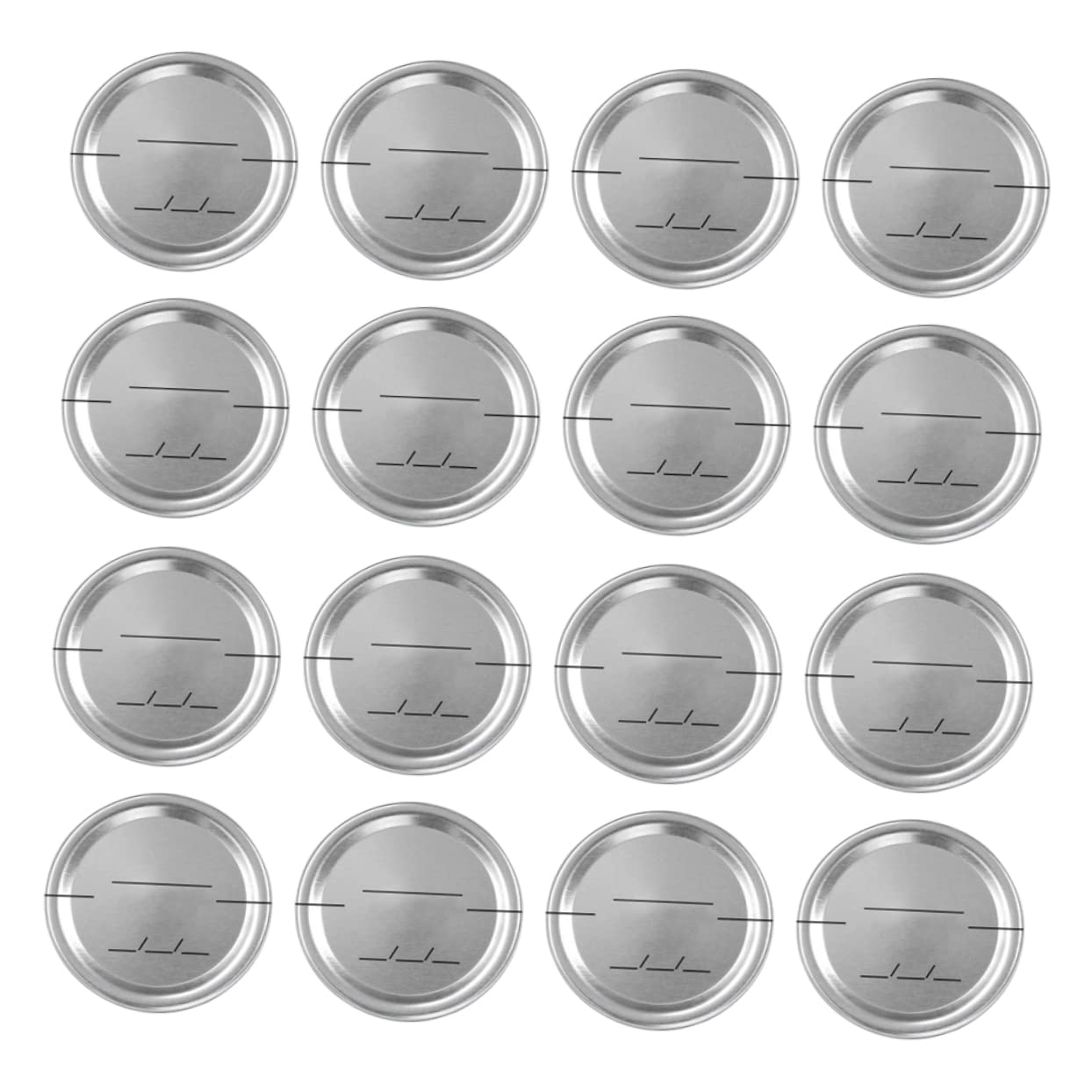 GALPADA 30pcs Jar Lids Tinplate Date Discs for Canning and Storage Airtight Seal for Food Preservation Compatible Standard Jars -temperature Resistant