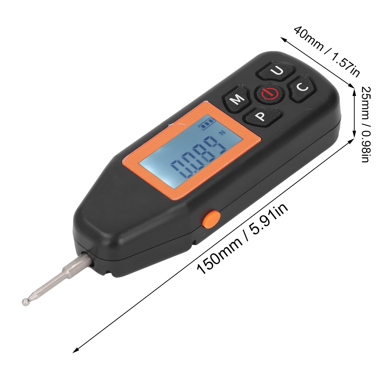 Luocute 10n Medidor de TensióN Digital, Push Pull Force Gaser Portátil LCD Pantalla Retroiluminada Pantalla Automática Potencia Baja 4 Unidades N LB Kg Oz con Alta Precisión para el