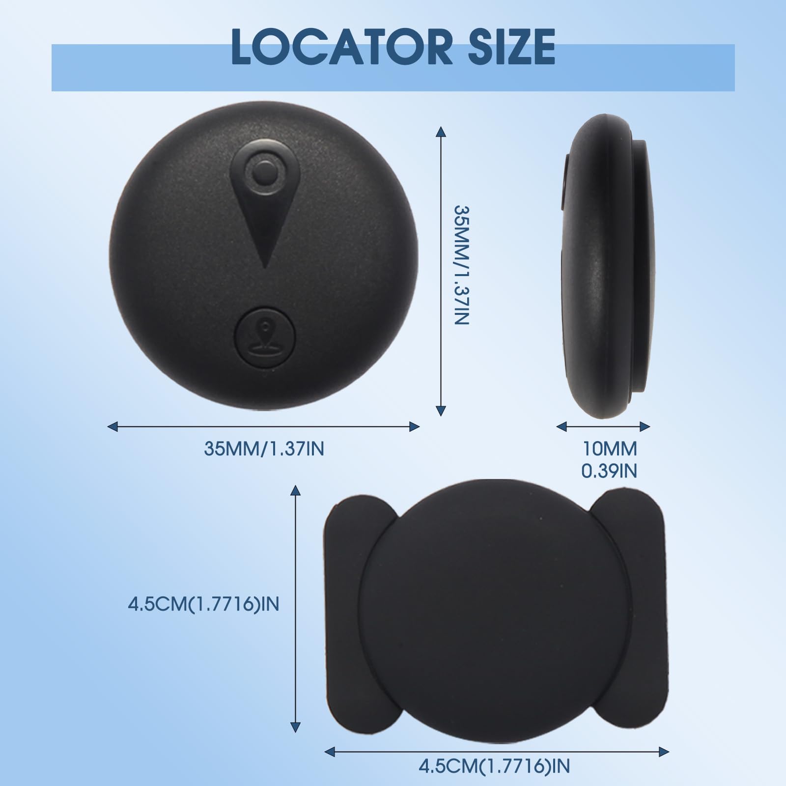 Tracking Devices for Cars Hidden, Undetectable GPS Tracker for Vehicles, Mini Tracker Device, No Monthly Fee Subscription No SIM Card Required, Available for iOS Find My, Splashproof