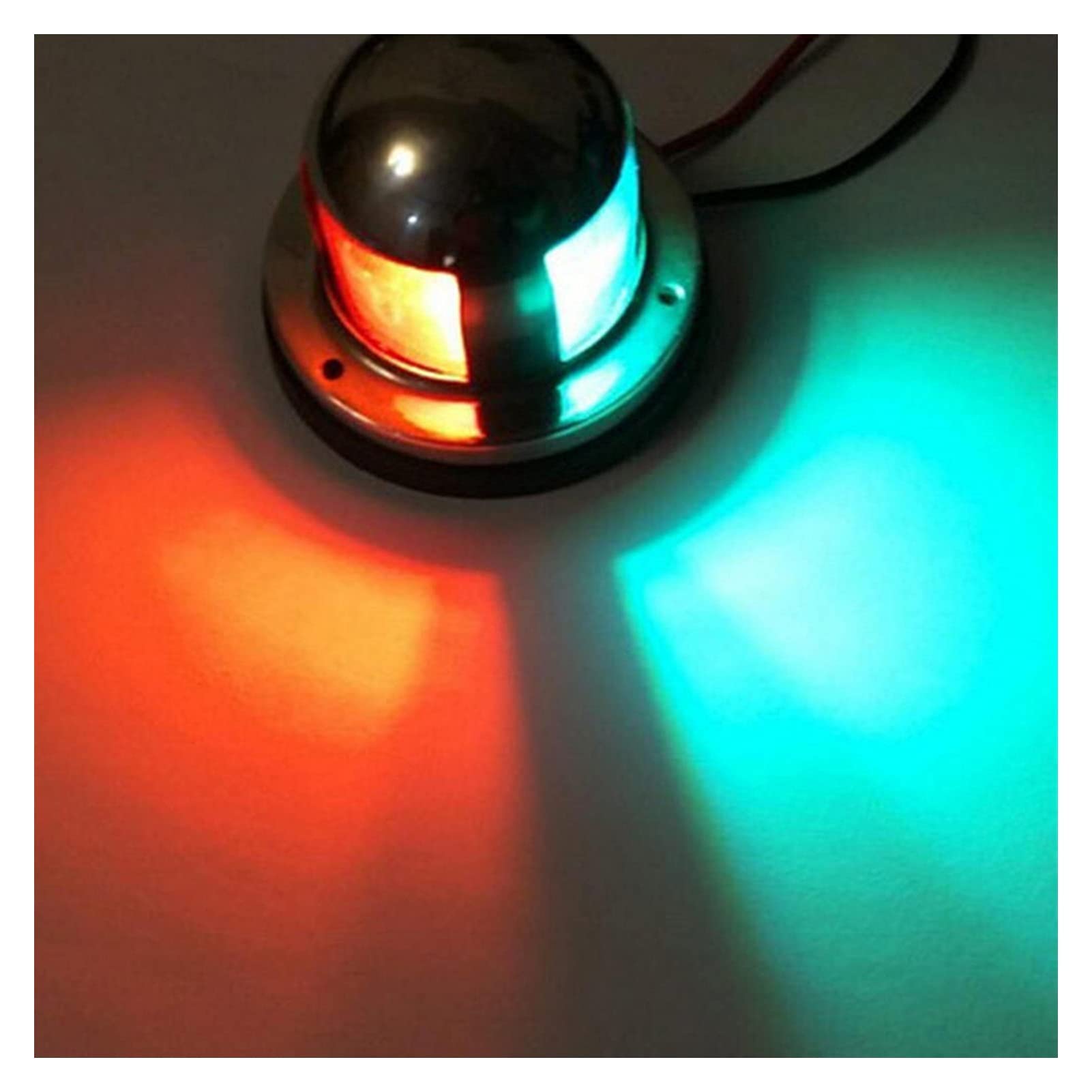 Acciaio inossidabile 1. 2V LED. Arco navigazione luce rossa verde a vela di segnale for la avvertimento yacht barca marina Per la navigazione e la pesca