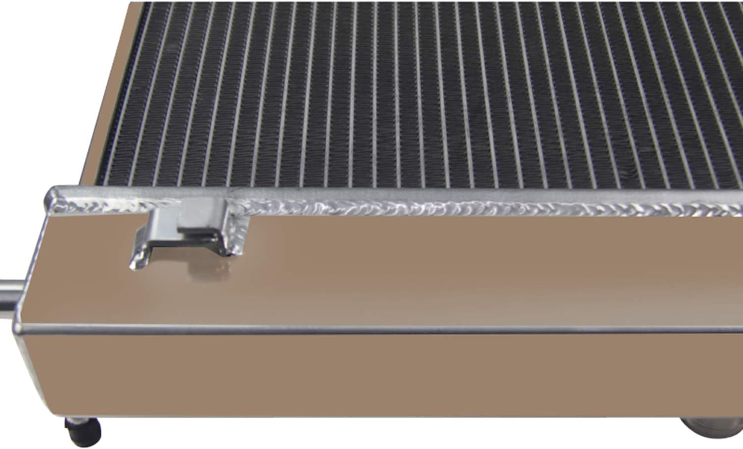 ALLOYWORKS 3 Row Aluminum Radiator For Chevy Corvette C6 6.0L 6.2L 7.0L V8 Double Oil Cooler AT/MT 2005-2013 2006 2007 2011 2012
