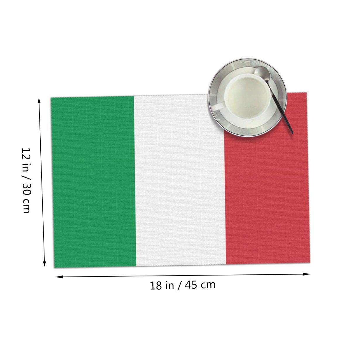 Amazon｜イタリアの旗 ランチョンマット 食卓マット プレースマット 