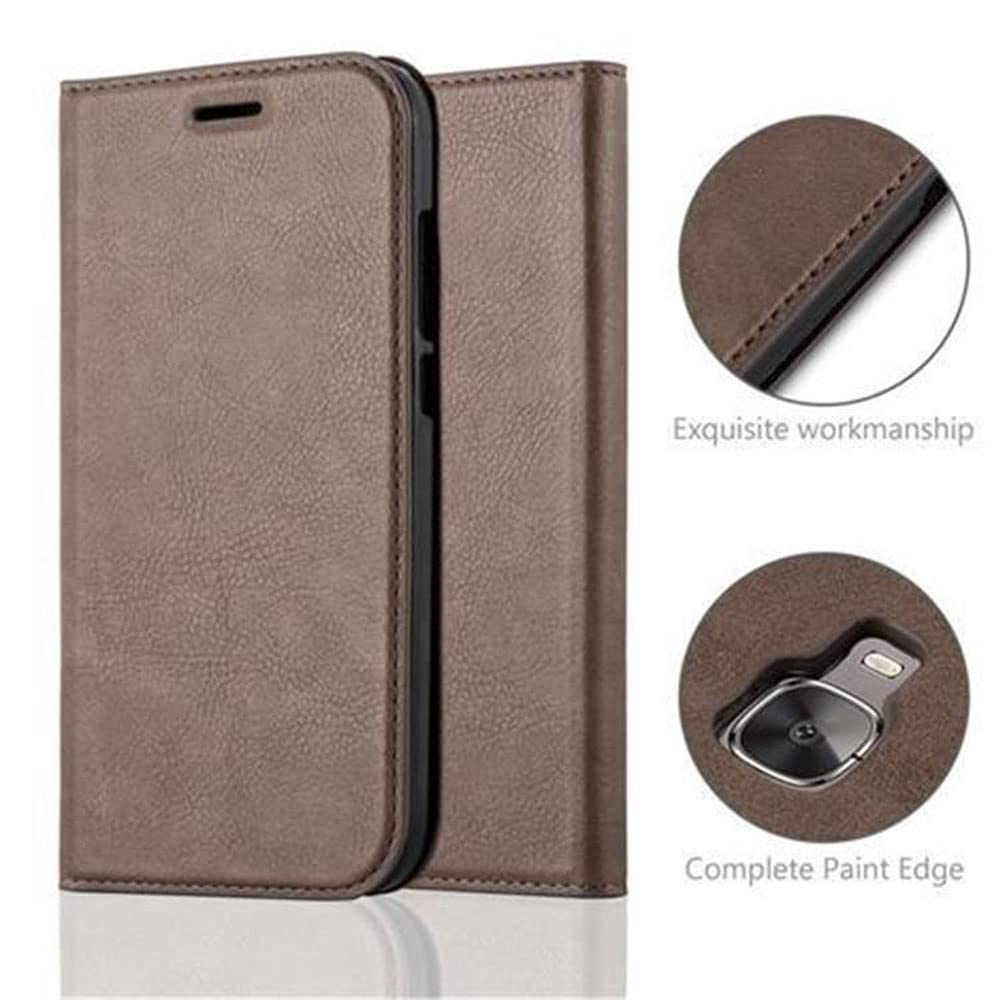 Cadorabo Custodia Libro per Huawei G7 Plus / G8 / GX8 in Nero Grafite - con Vani di Carte, Funzione Stand e Chiusura Magnetica - Portafoglio Cover