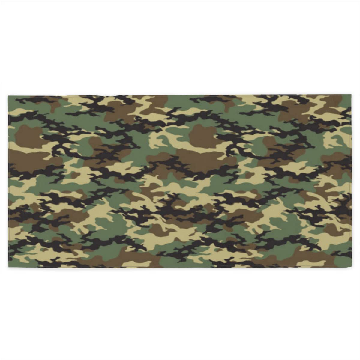 Toalla de playa de camuflaje con estampado militar, microfibra gruesa, ligera, de secado rápido, toallas de playa grandes de gran tamaño para adultos, sin arena, piscina, toalla de baño,