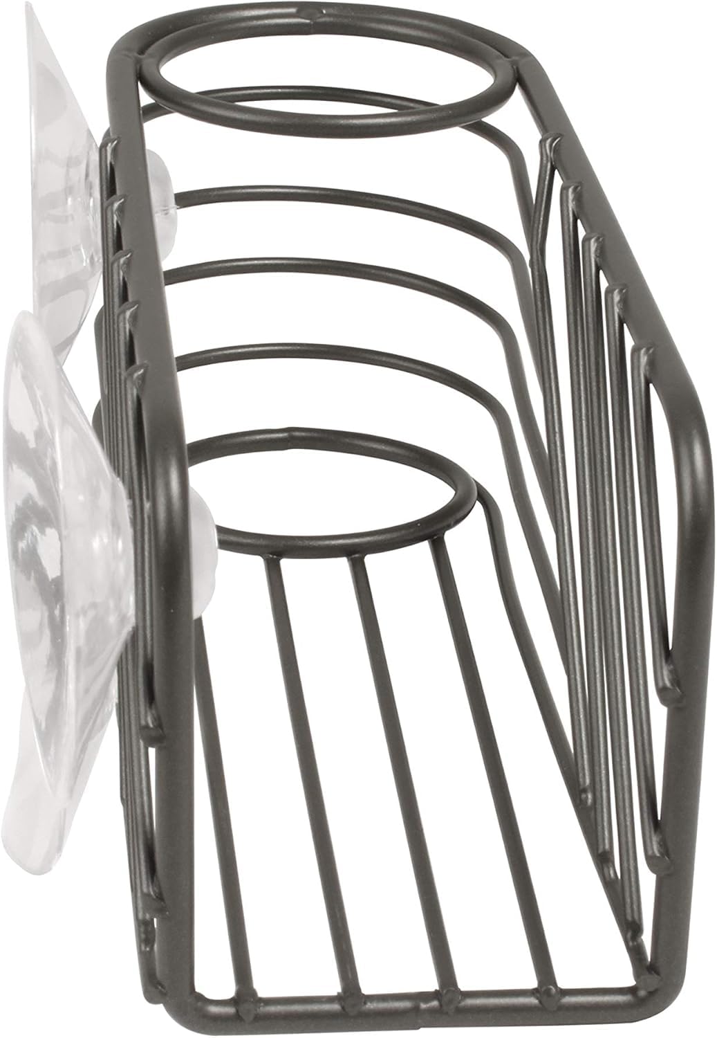 Spectrum Diversified Wright Suction Sink Dish Sponge & Scrub Brush Organizador para estropajos, Gris Industrial