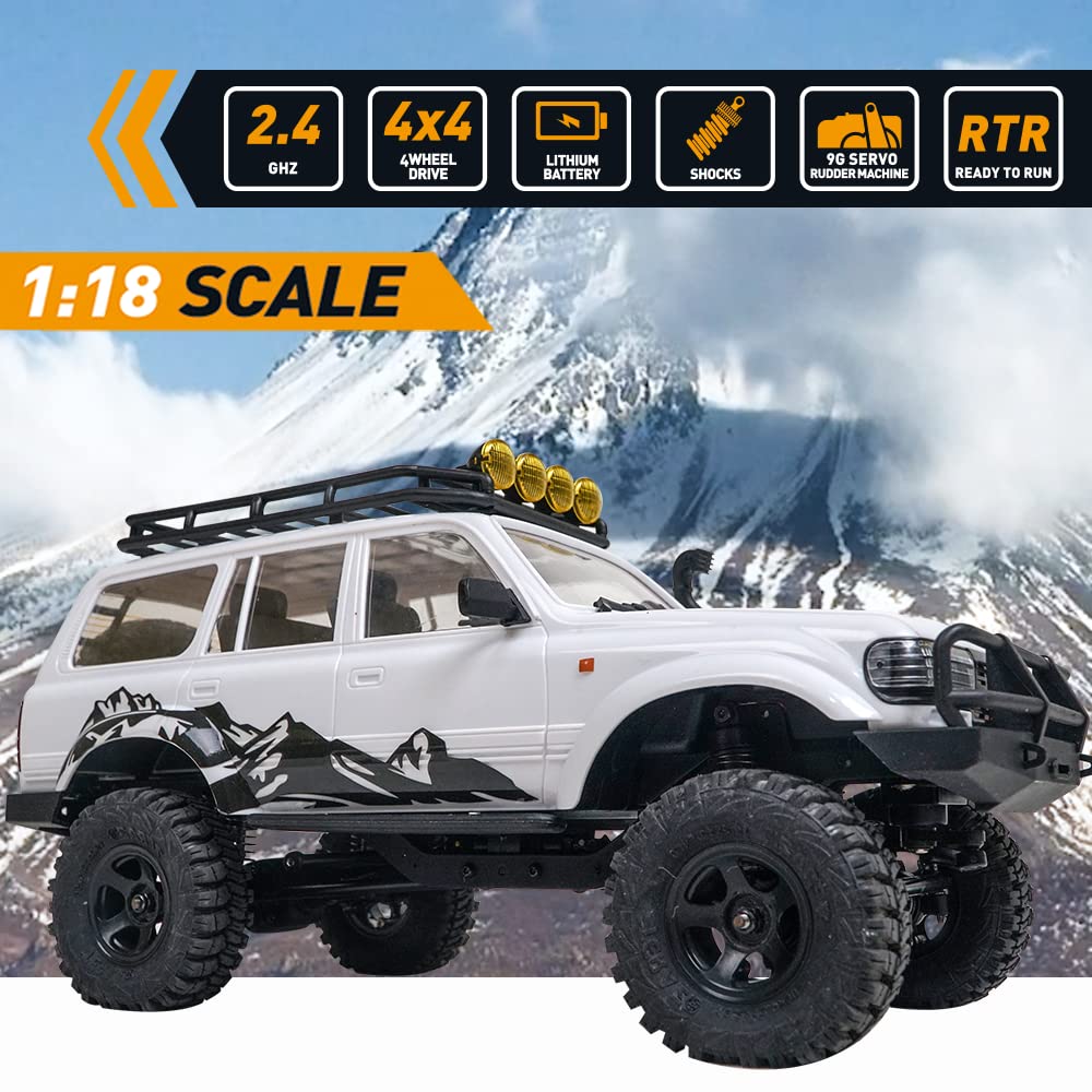 EAZYRC Patriot 1/18 2.4Ghz Crawler RC Car, All Terrain Hobby