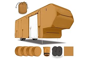 33-37Ft 5th Wheel RV Trailer Cover with All Accessories