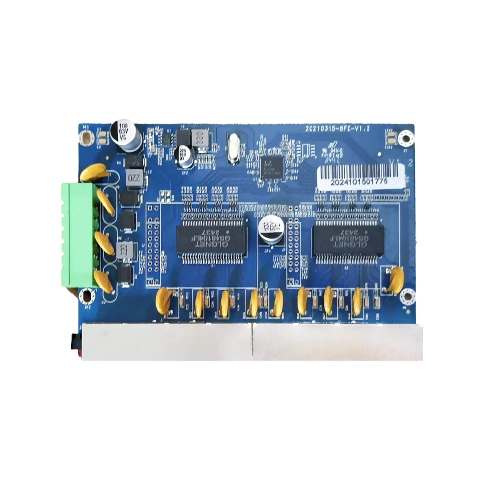 OSHZIKJII Industrial grade 100Mbps 8-port Ethernet with 8 * 100Meterbps RJ45 ports