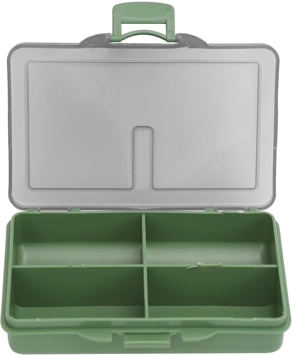 Fishing Tackle Box Organizer, Fishing Lure Storage Container, Large Capacity PP Material with 7 Compartments, Portable Fishing Accessory Case for Hooks Baits Lines Outdoor Fishing