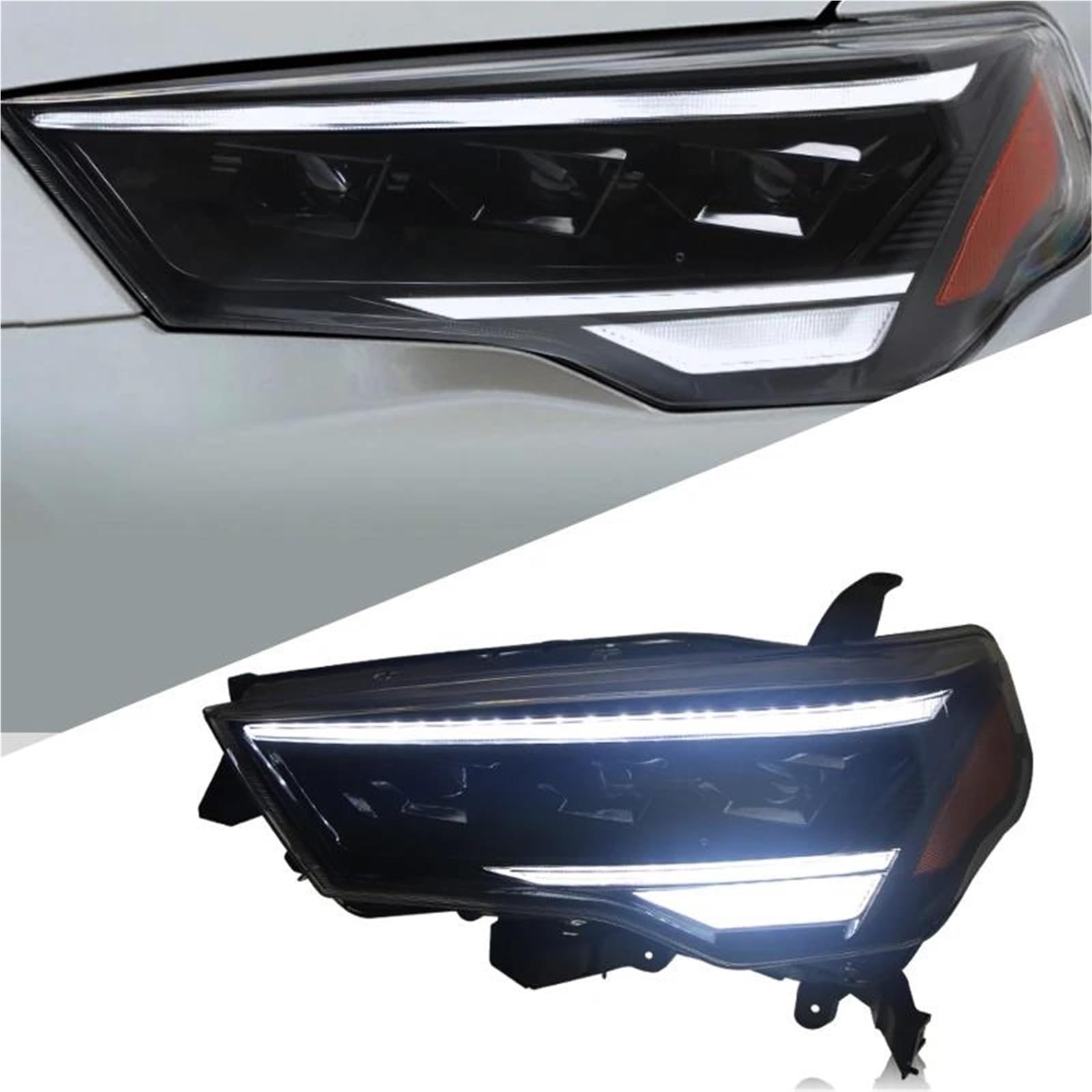 Migliora la sicurezza della guida notturna Accessori Per Auto, Lenti Per Fari, Per, Luci Di Marcia Diurna Per Toyota Per Per 4Runner 2014-2020