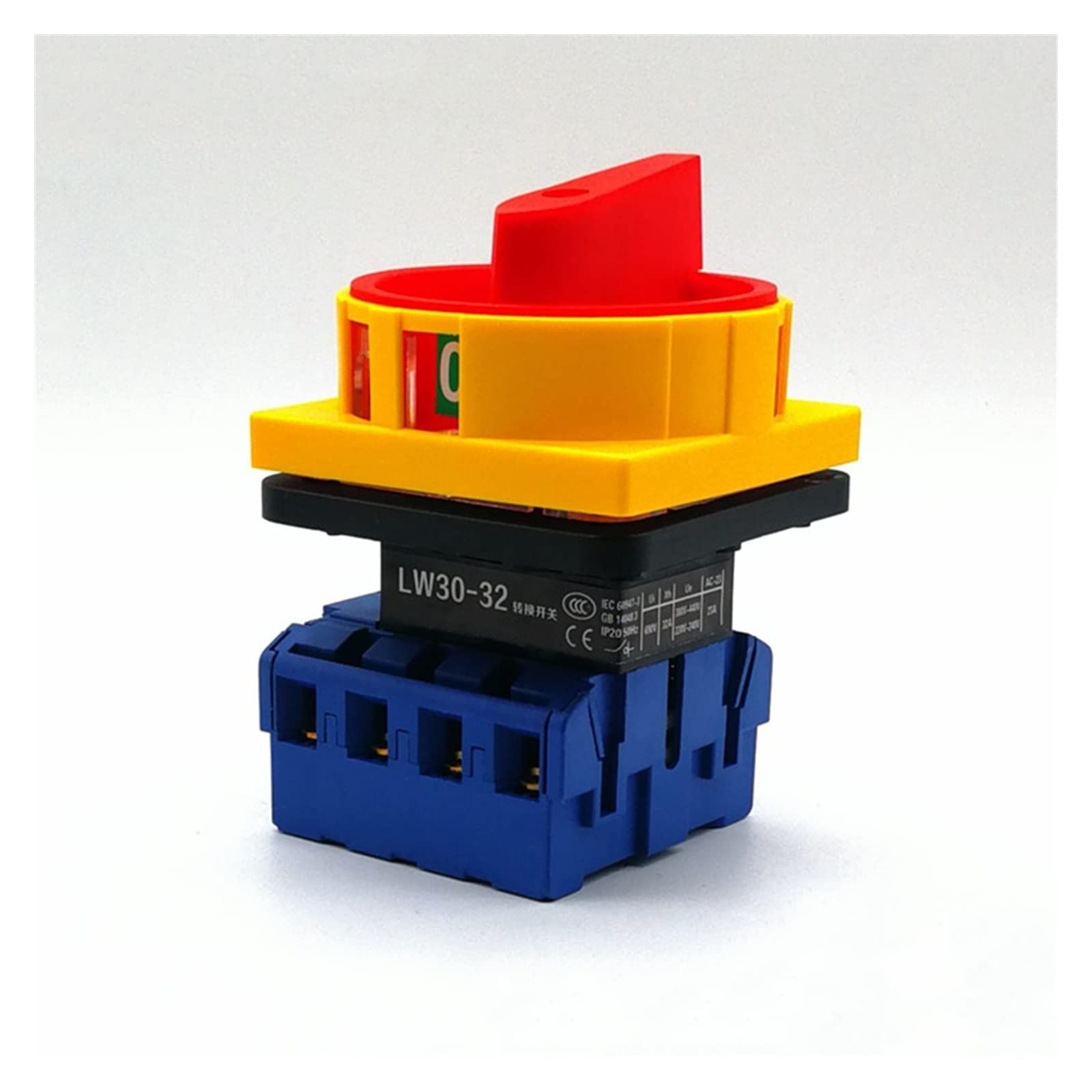Botón de interruptor de encendido LW30-4P interruptor aislador ON-Off 690V 25A/63A-80A100A candado 2 posiciones 4 polos interruptor de cámara giratorio principal parada de emergencia Interruptor