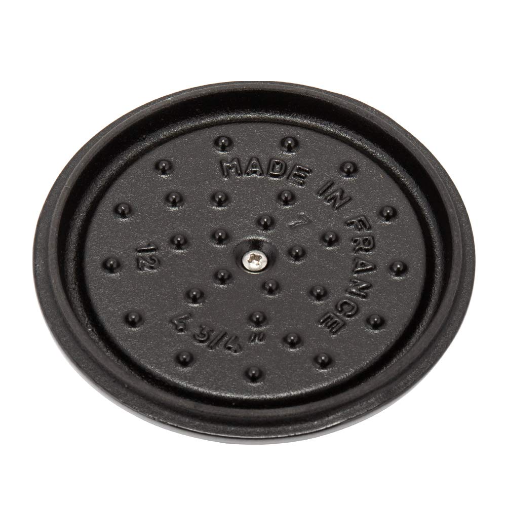 staub ストウブ　ココット ラウンド　12cm 両手鍋　グレー　ブラック ラウンド 12cm| 鋳物ホーロー鍋| ストウブ(STAUB)公式通販