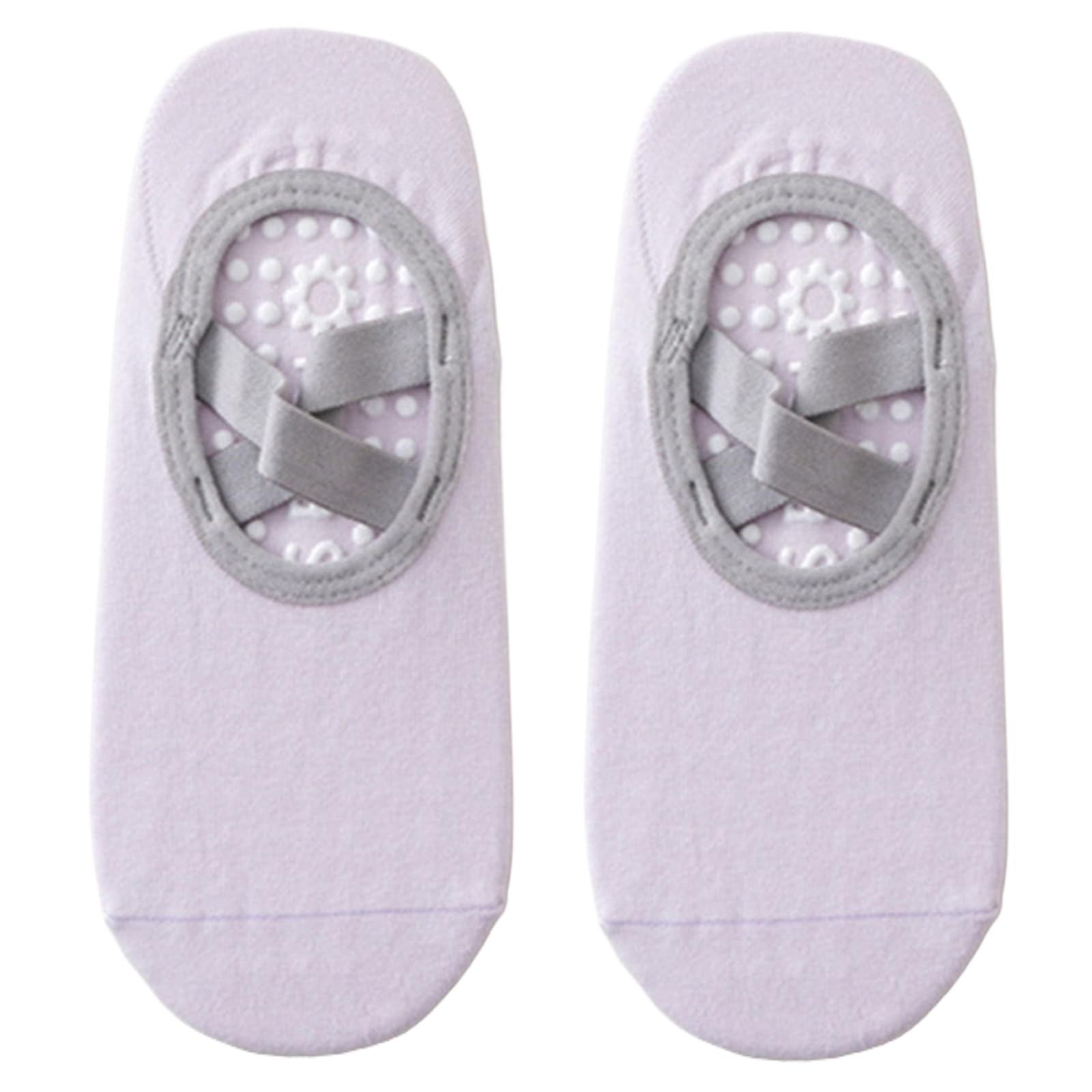 Dsgzkk Socks,Women Nonslip Grip and Straps Bandage Cotton Yoga Socks Low Cut Socks for Pilates Barre Ballet Barefoot Workout