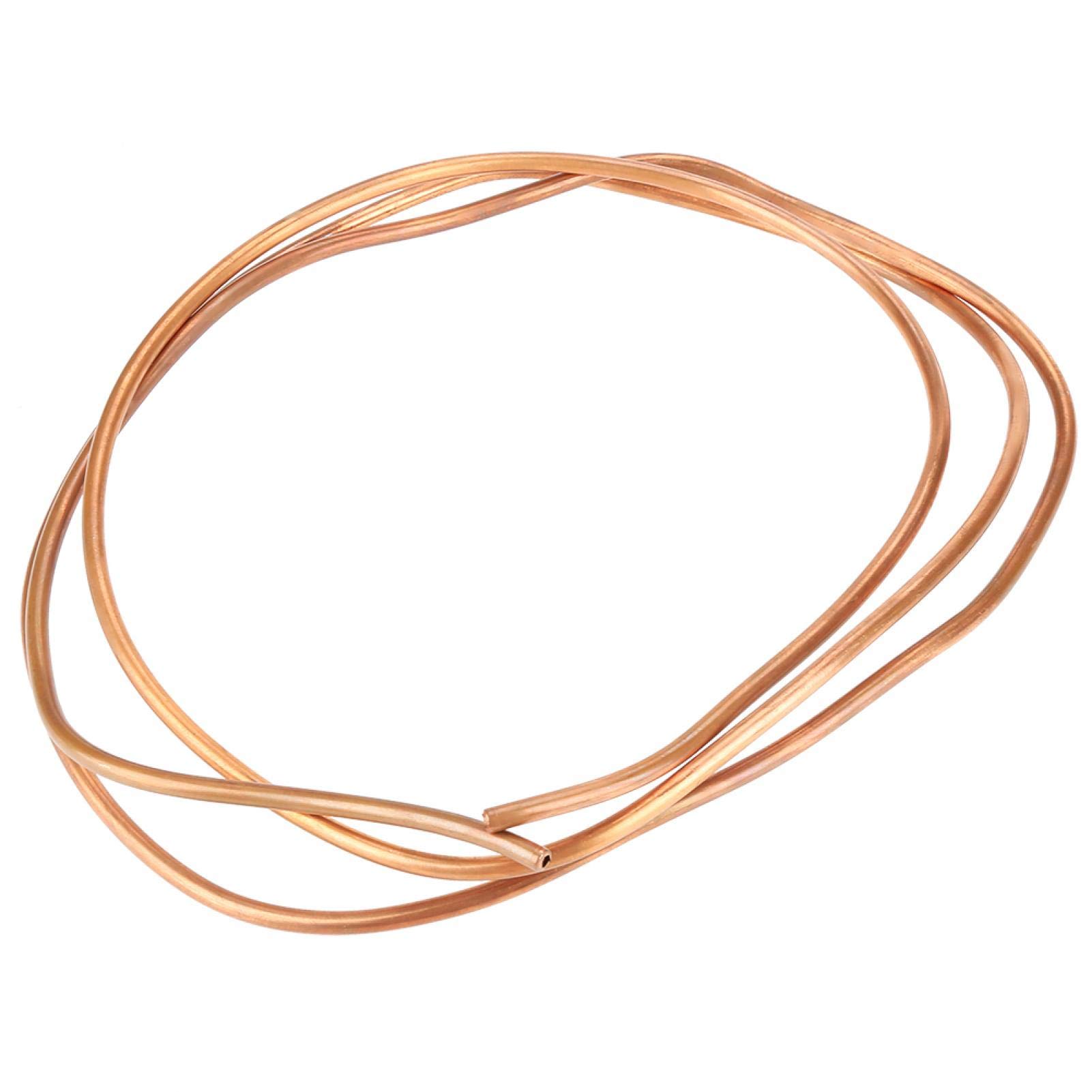 Tube de cuivre souple -2m T2 tuyau de tube de bobine de cuivre souple ID 4mm OD 5mm épaisseur 0.5mm pour la réfrigération