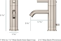 Vista 8 de Pfister LG42NC00 Contempra Grifo de baño de un solo control en cromo pulido