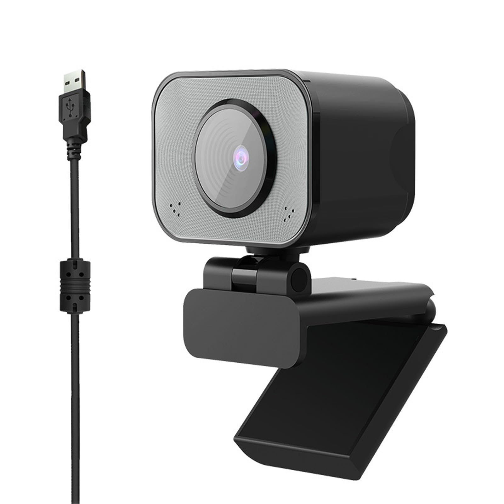 LICAEVEY 4K Webcam HD Plug and Play USB Web Camera with Mic, 8MP 70 Wide Angle 30FPS, 1.5M Cable for Desktop Computer Laptop Wins OS X Streaming Video Calls