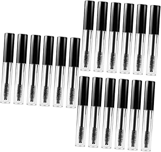 Beavorty 18 Peças Garrafa De Óleo De Rícino Vazia Tubo De Cosméticos Vazio Garrafas De Rímel Vazias Tubo Vazio De Óleo De Rícino Soro Para Cílios Recipiente De Rímel Para Cílios Controle