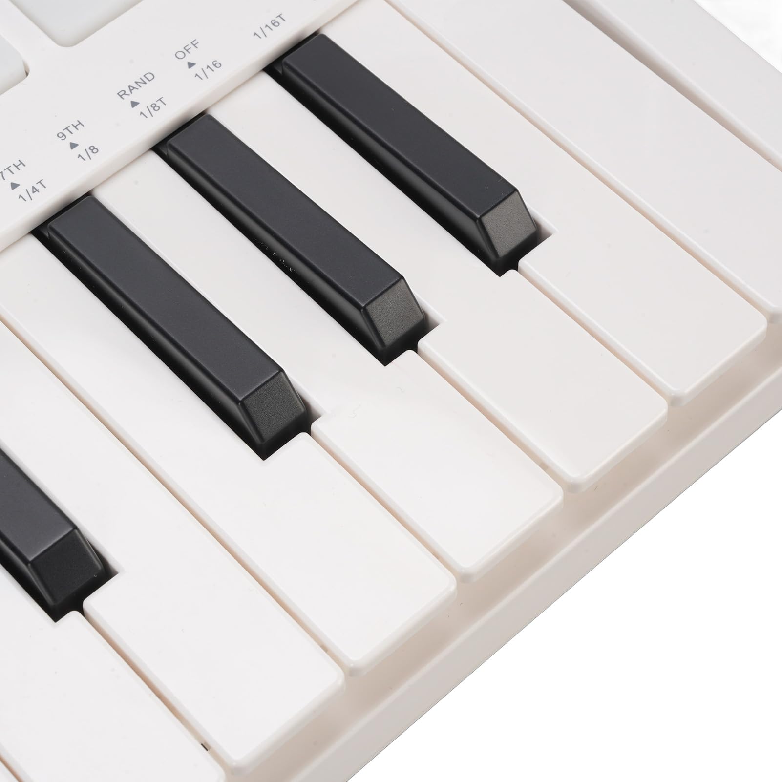 XUMIUZIY Teclado Midi de 25 Teclas, Controlador de Teclado Midi Bluetooth con 8 Almohadillas batería retroiluminadas RGB y 8 perillas, Beat Maker portátil y Keytar para producción Musical