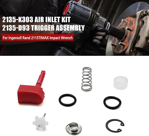 Miniatura 2 de TWDRET Gatillo 2135 D93 + entrada de aire 2135 K303 para llave de impacto Ingersoll Rand 2115TiMAX