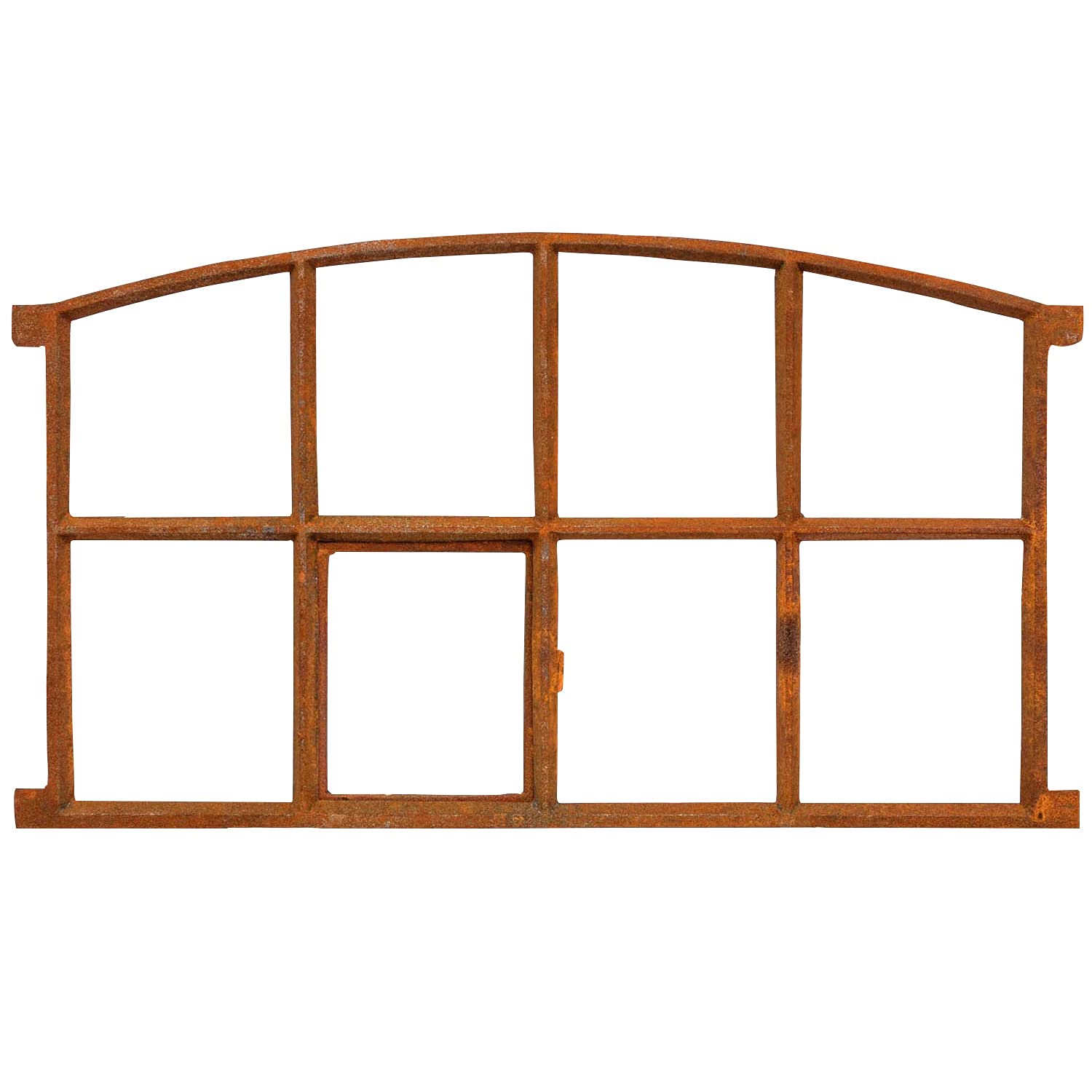 Aubaho Dekoobjekt Fenster zum Öffnen – Rost Eisenfenster im Antik-Stil, 74 cm