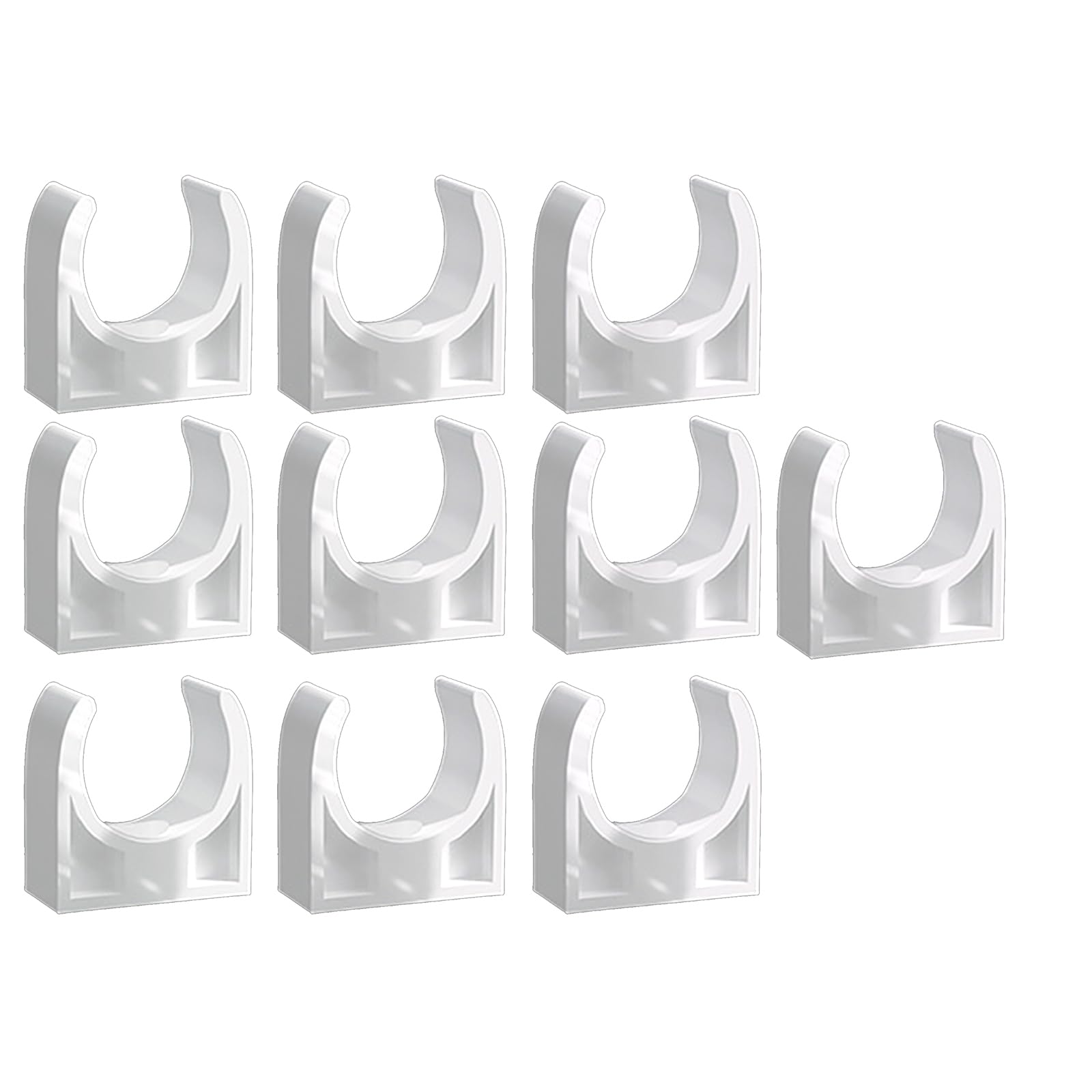 Msioytog U Type 33Mm 10Pcs Water Pipe Clamps Round Shaped Clamps Clip With Fixing Clip For Water And Tubing Hoses Hangers Round Shaped Bracket