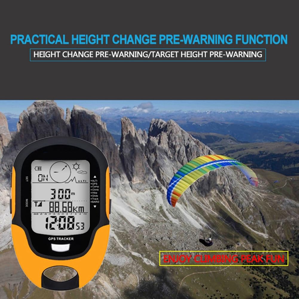 Digital Altimeter Barometer Compass Locator Handheld GPS Navigation Receiver for Outdoor Camping Hiking Fishing Climb