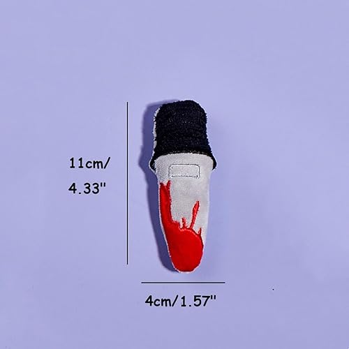 Miniatura 5 de Juguetes de hierba gatera para gatos de interior  Paquete de 4 juguetes de peluche para gatos de Halloween con forma de calabaza, fantasma, cuchillo