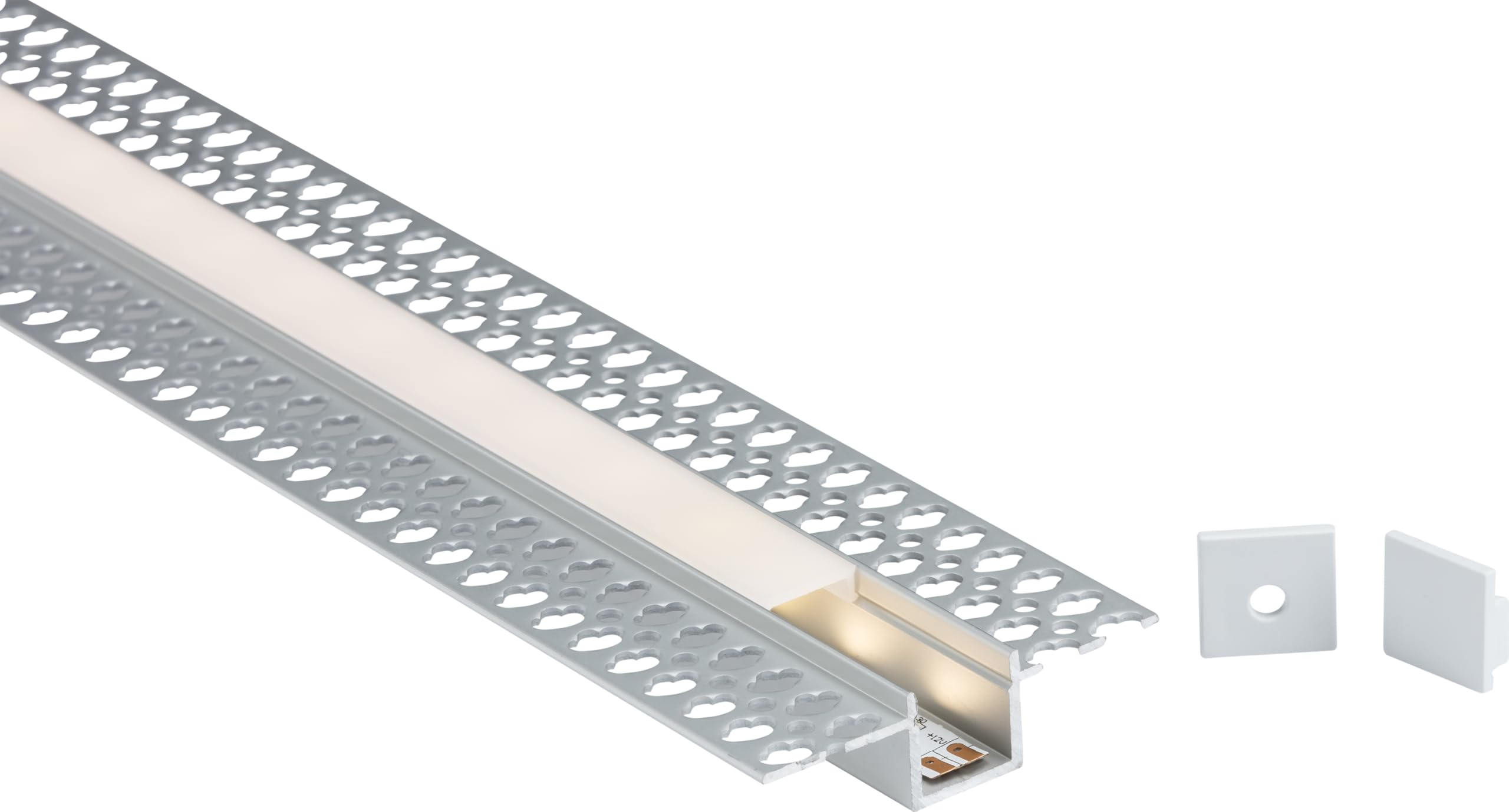 Knightsbridge 2M Aluminium Profile - Plaster-in Recessed