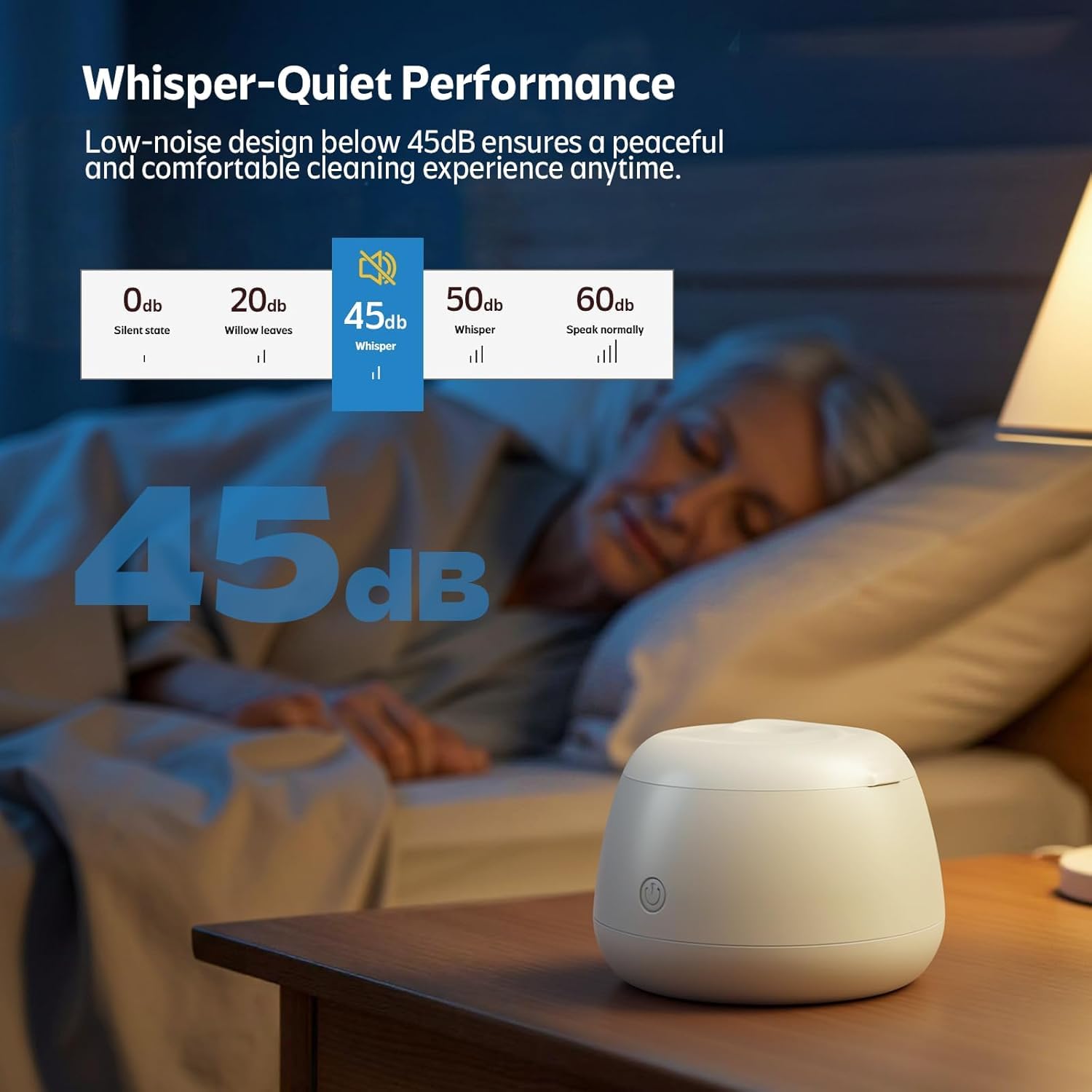 Máquina limpiadora ultrasónica de retenedores de 48 kHz para dentaduras postizas y alineadores, para protectores bucales, protectores nocturnos, bandejas dentales, aparatos ortopédicos, cepillos de