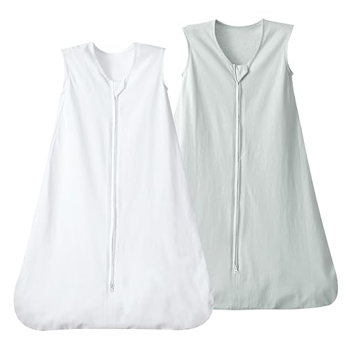 Miniatura 8 de david's kids Saco de dormir para bebé 100% algodón de 18 a 24 meses, mantas ultrasuaves con cremallera de 2 vías, paquete de 2 cómodos sacos de