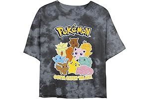 Poke Mang Women's Bombard Wash Short Sleeve Crop Tee