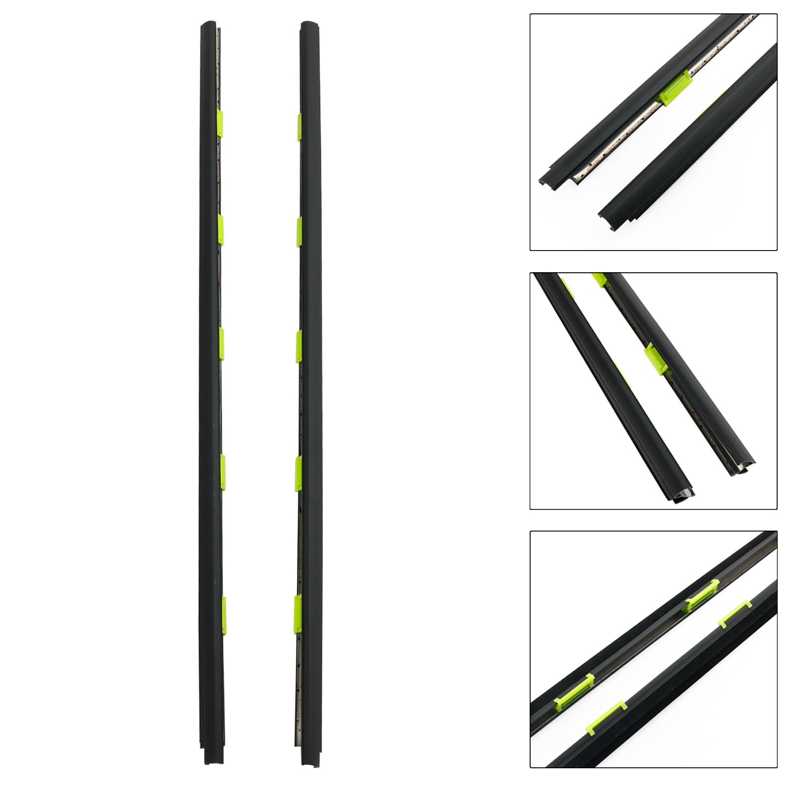 L+R Door Window Weather Molding 72410-S03-003 Apto para Honda Civic EK 1996-2000