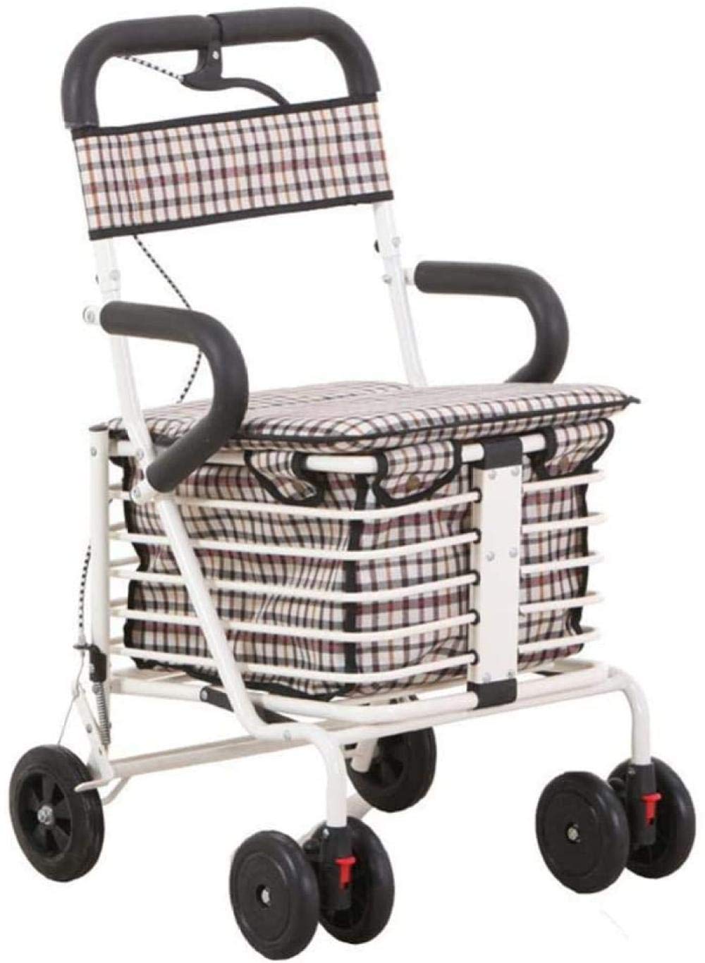 Push Cart Lightweight Lightweight and Strong Trolley for The Elderly Cart-4 Folding Shopping Cart Shopping Cart Folding Shopping with Shopping Cart Shopping Cart Shopping Cart Shopping Cart-4
