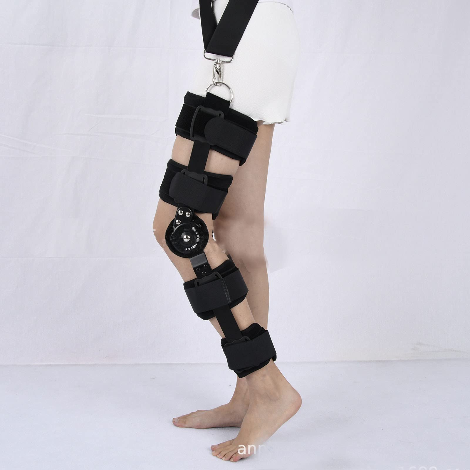 Ortesis de rodilla con bisagra Rodillera con bisagras, soporte de rodilla inmovilizador con bisagras para rasgado Acl, desgarro de menisco, Pcl, recuperación de cirugía, inmovilizador de rodilla post