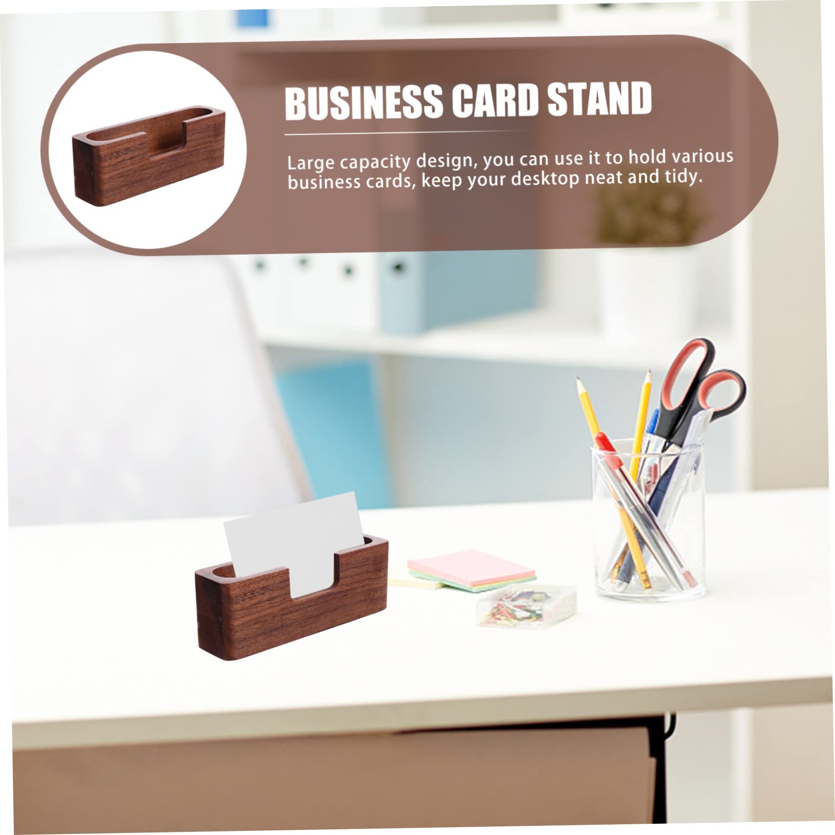 VILLCASE Lot De 3 Boîtes Élégantes Pour Cartes De Visite Présentoir De Cartes Support De Bureau Attrayant 2 Pièces X 3