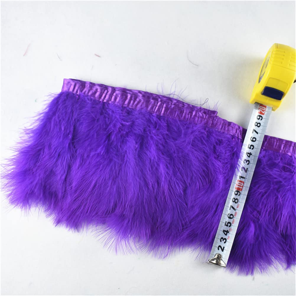 10Meters Fluffy Marabou Feather Trim Marabou Piume Per Artigianato Larghezza Nastro 6-20,3 cm Turchia Piuma Frangia Fai da te Decorazione di Nozze