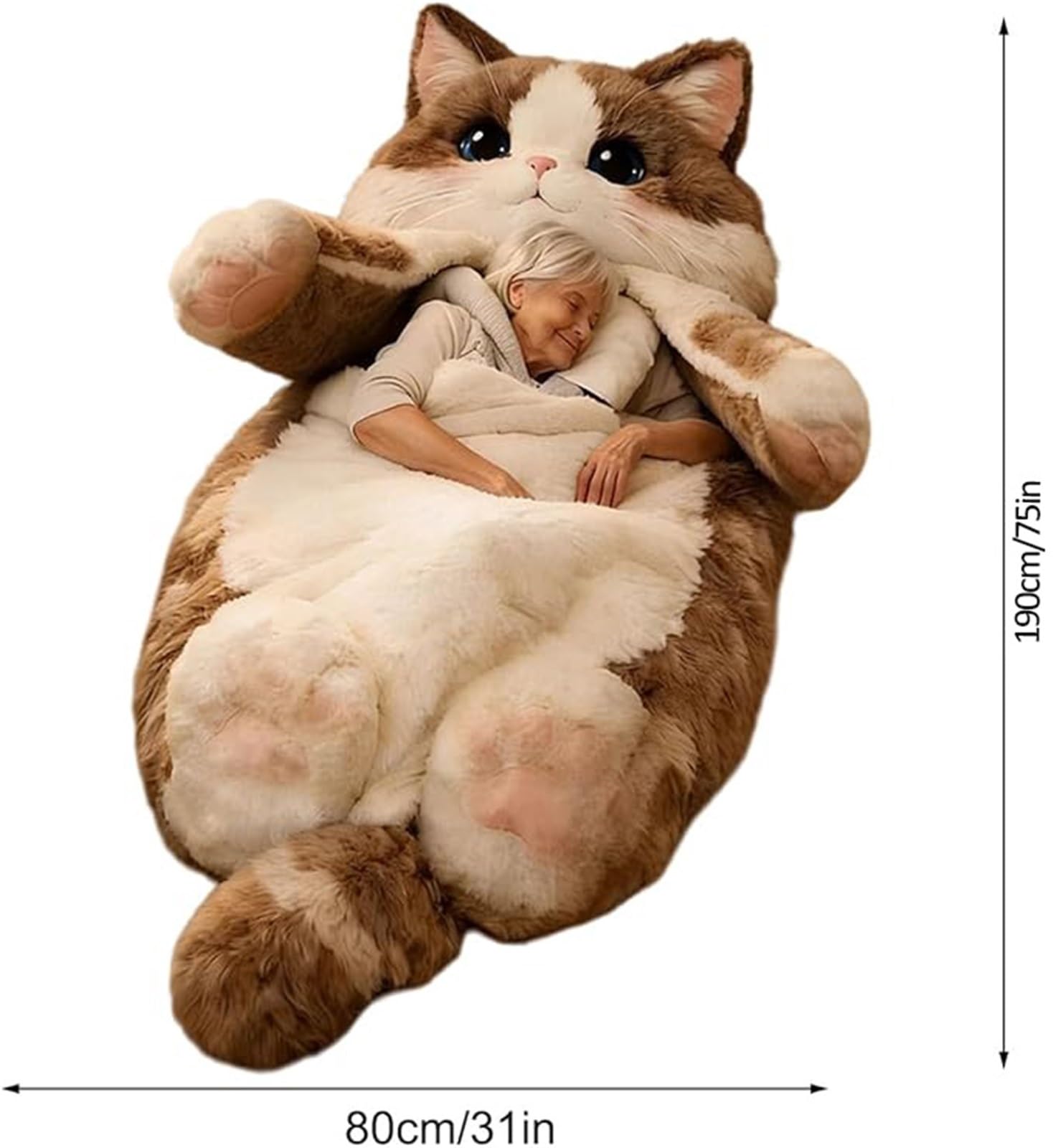 Saco de Dormir for Adultos, Sobres adorables, cómodo Saco de Dormir y Almohada esponjosa en uno