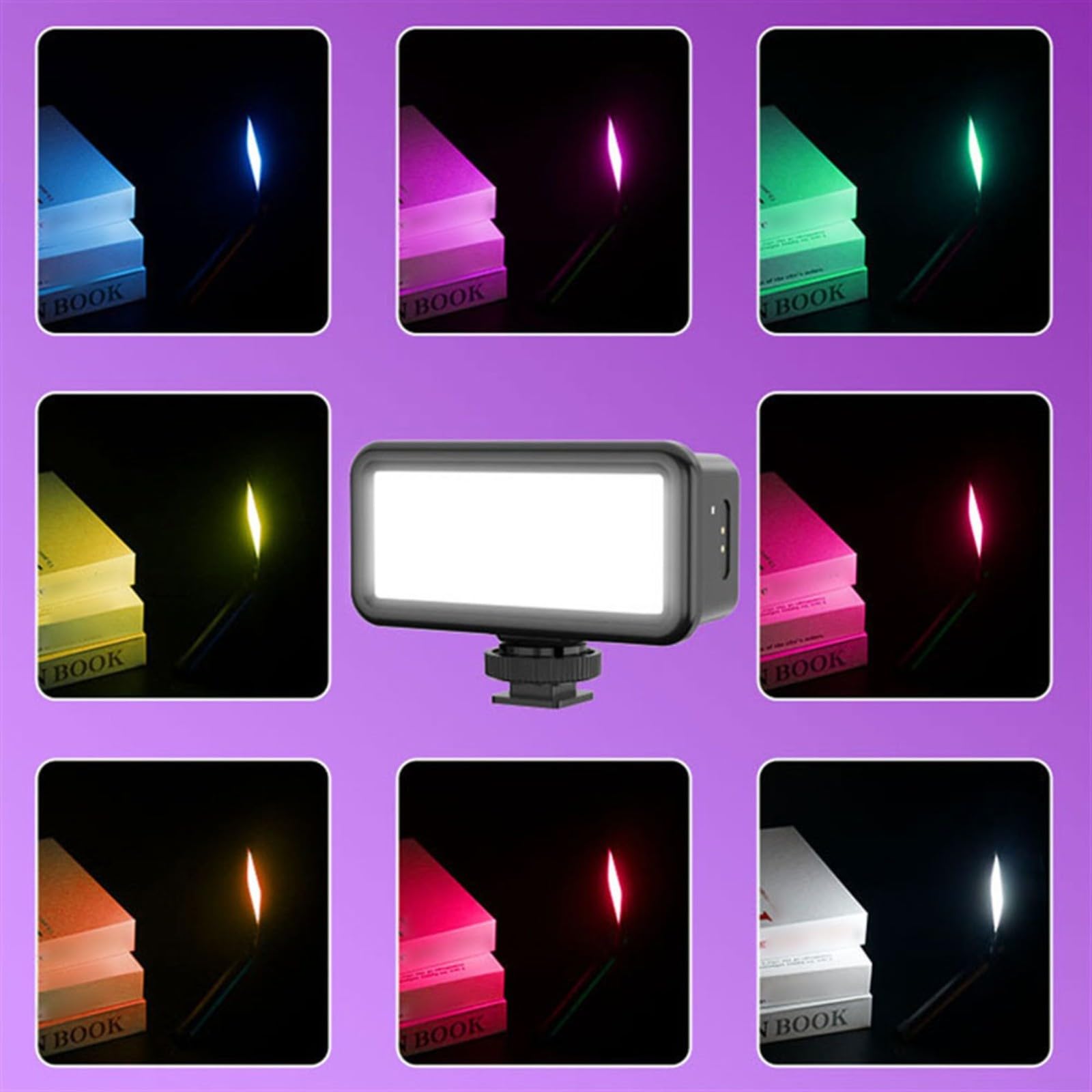 Unterwasserfotografie, Tauchlicht, IPX8, wasserdicht, 40 m wasserdicht, Tiefe 2500 mAh, großer Akku, vollständig aufgeladen in 2,5 Stunden, für GoPro für DJI für Action-Kamera (Beleuchtung)