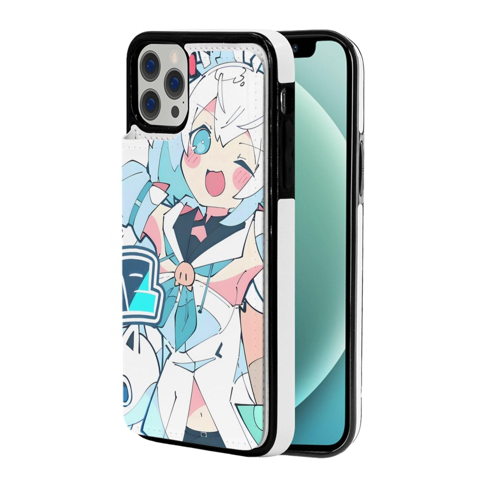 Amazon.co.jp: Iphone 12ケース 白上フブキ 手帳型 レザー