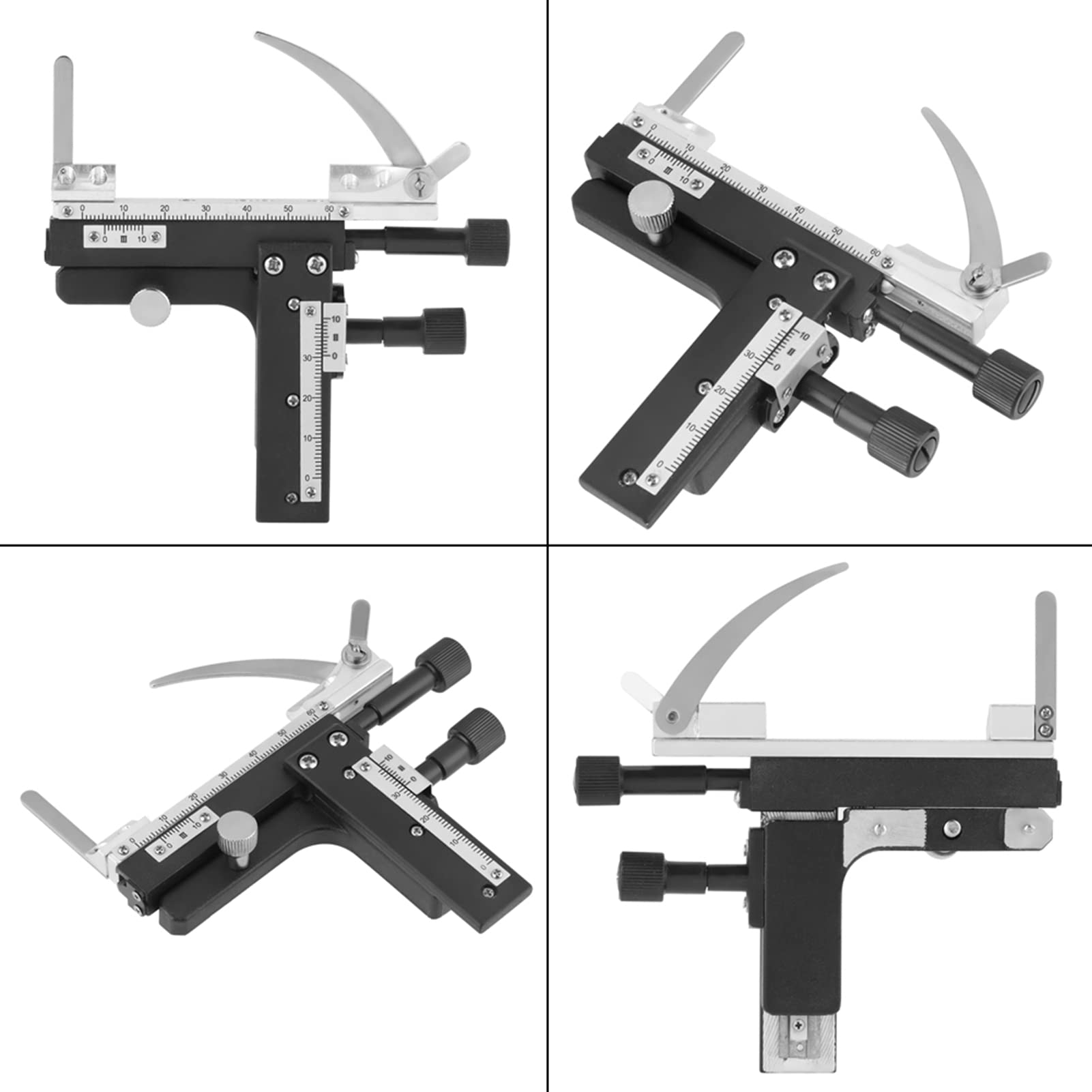 TANIQIACA Professional Attachable Mechanical X-Y Moveable Stage Caliper with Scale for Microscope Accessories