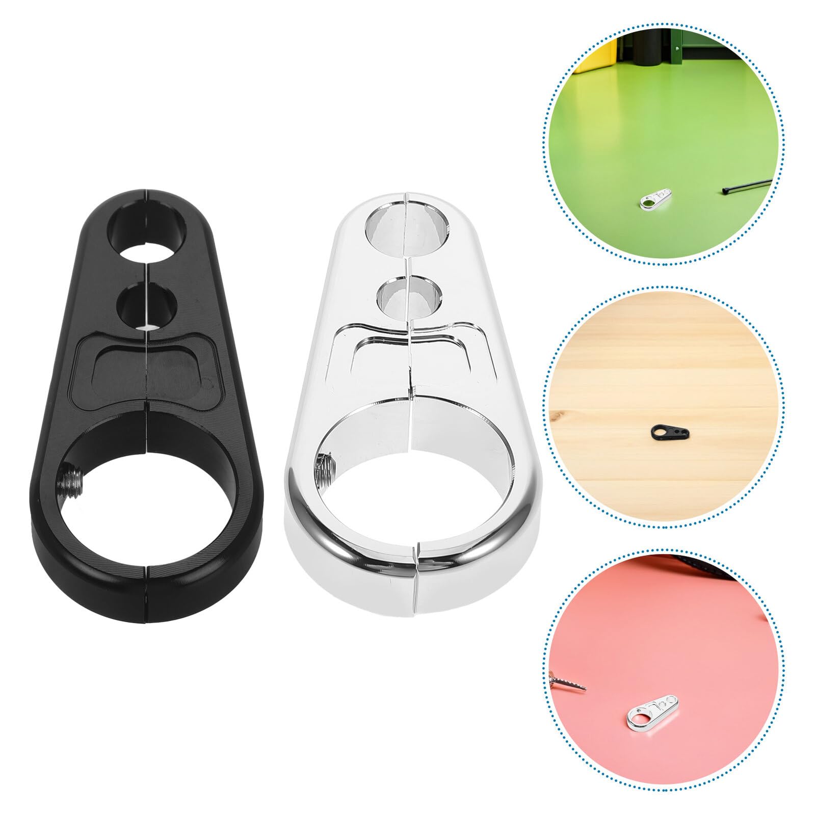 Hemobllo 2 Colliers de Fixation 25mm pour Câble de Moto | Alliage d'aluminium robuste, anti-vibration ferme, résiste aux intempéries, nettoyage facile, compatible moto et quad