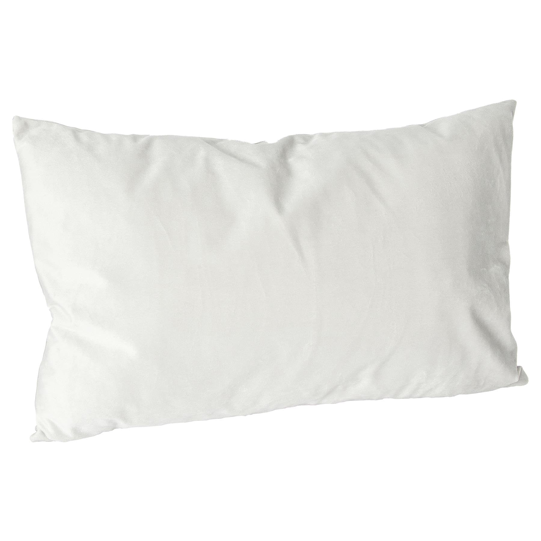 Nicola Spring Rectangle Velvet Cushion 60cm x 40cm Cream - Soft Polyester Filling, Removable Washable Cover