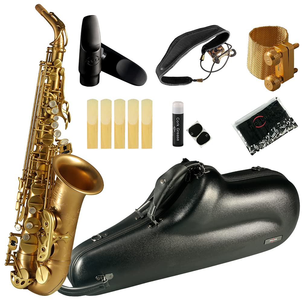 Rollins Saxophone alto RSA-X7-II, E flat Selmer 54-Key,Matière laiton,cuivre nu