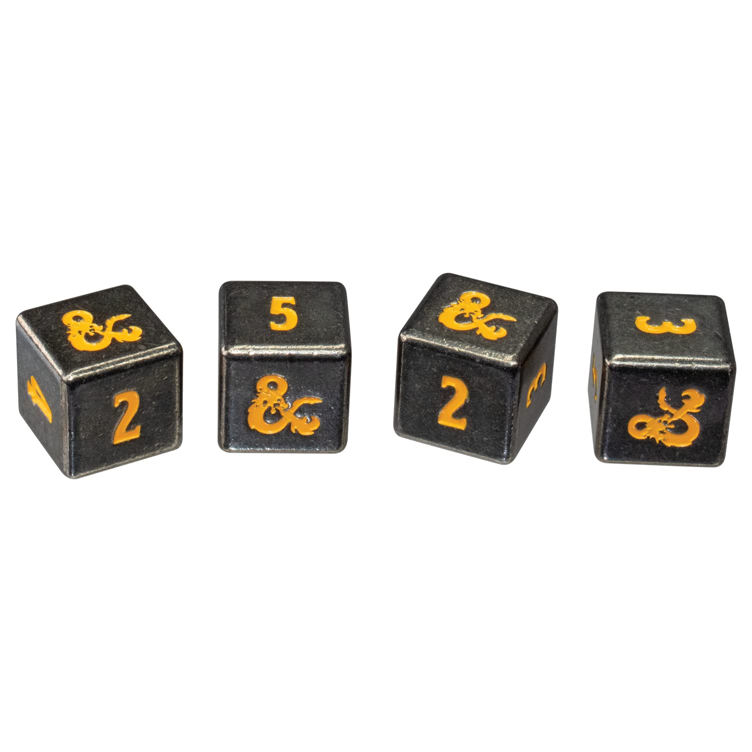 Ultra PRO - Dungeons & Dragons: Heavy Metal Realmspace D20 Dice Set - Ward Off Enemies on Your Next Adventure with A Commanding Roll, Great Gaming Dice for RPG Games