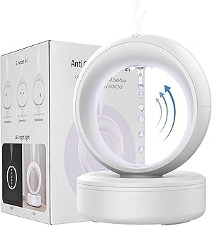 Rain Drop Humidifier, Rain Cloud Humidifier Water Drip, Cool Mist Air Humidifier, Humidifiers for bedroom for Plants Baby Nursery Large Room Office 680ml, Anti Gravity Water Drop Diffuser Quiet, White